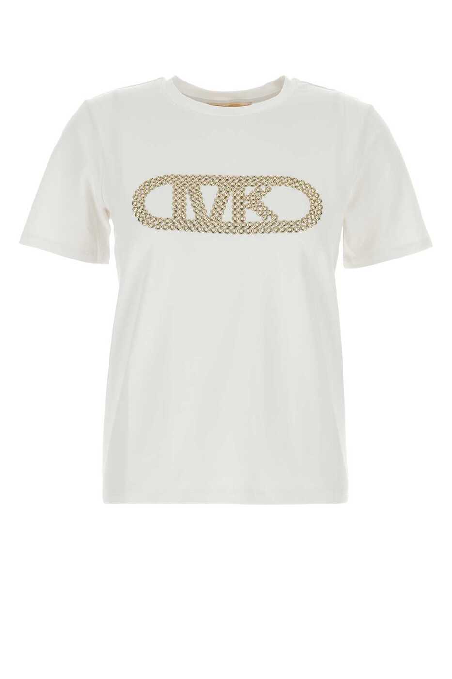 MICHAEL KORS マイケルコース ホワイト WHITE Tシャツ レディース 秋冬2024 MT4519LANU WHITE 【関税・送料無料】【ラッピング無料】 iaのサムネイル