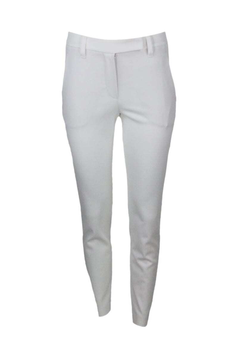 BRUNELLO CUCINELLI ブルネロクチネリ ホワイト White パンツ レディース 春夏2024 MA126P7258.C159 【関税・送料無料】【ラッピング無料】 iaのサムネイル