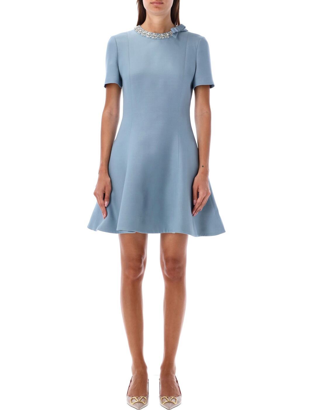 VALENTINO GARAVANI ヴァレンティノ ガラヴァーニ ブルー LIGHT BLUE ドレス レディース 秋冬2024 5B3VA9K51CFZGN 【関税・送料無料】【ラッピング無料】 iaのサムネイル
