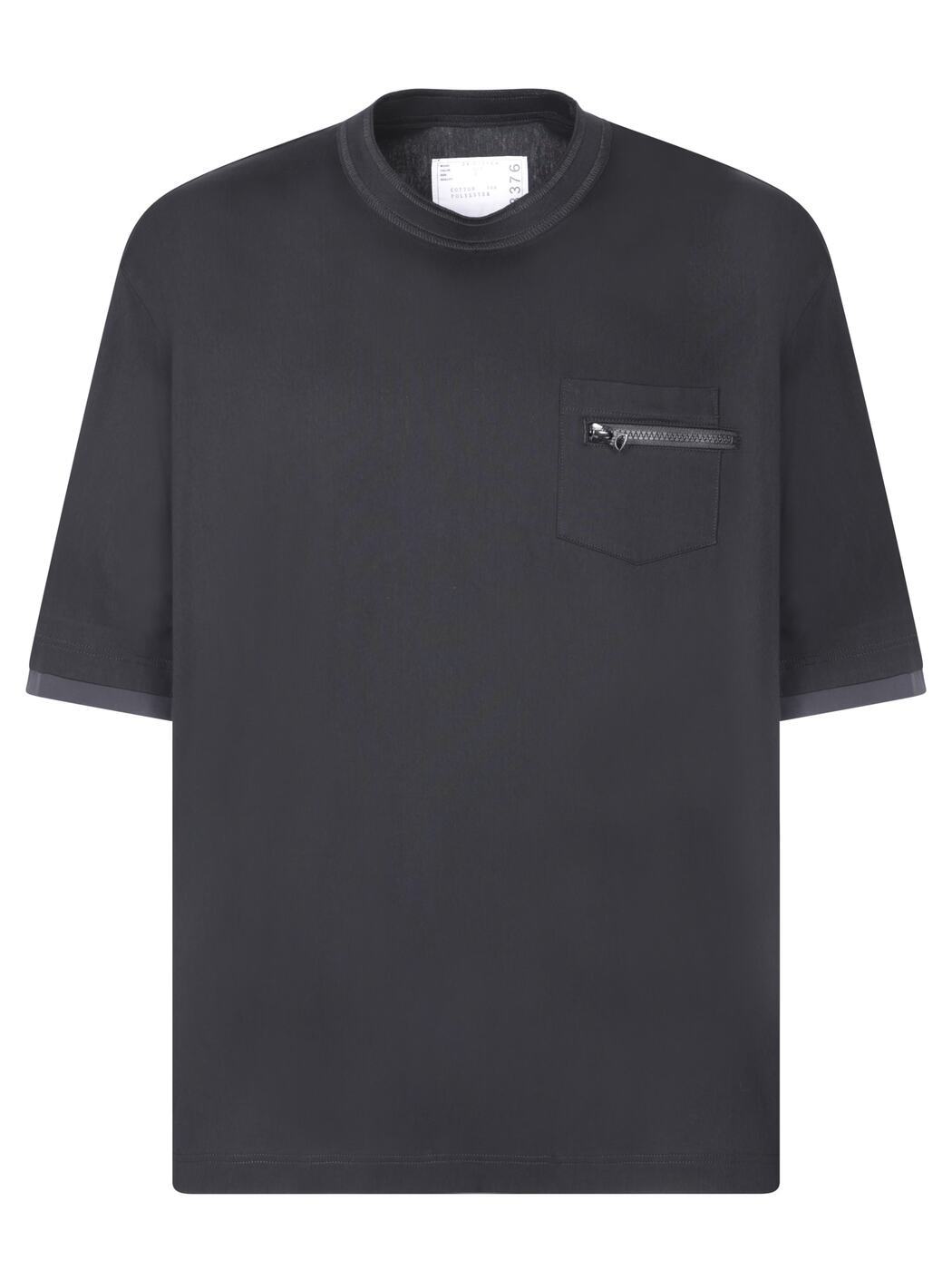 SACAI サカイ ブラック Black Tシャツ メンズ 春夏2024 2403376M_001 【関税・送料無料】【ラッピング無料】 iaのサムネイル