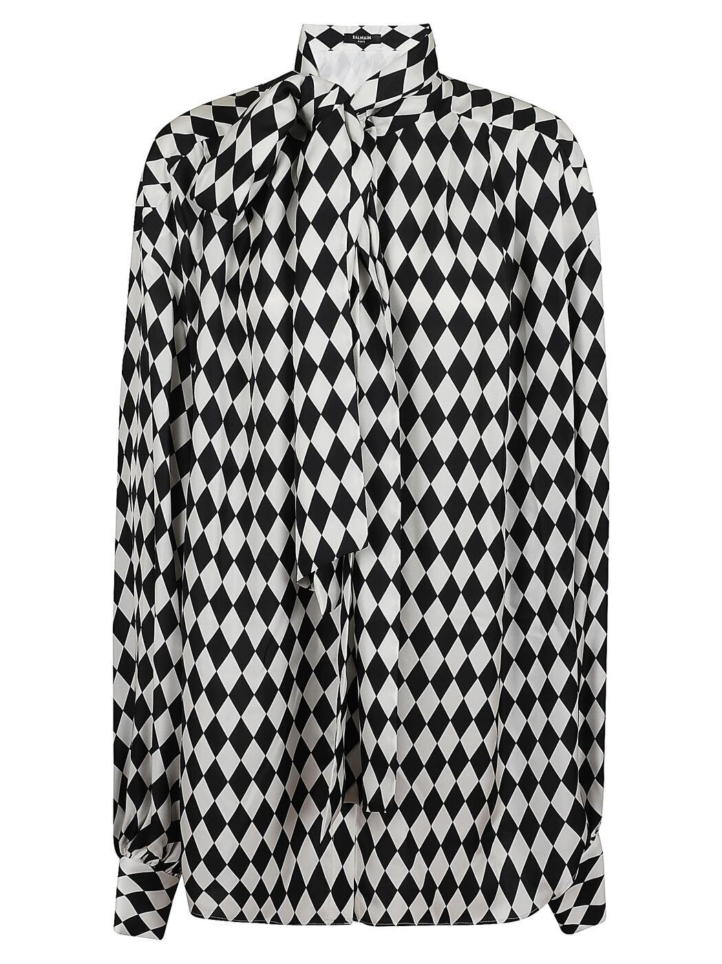 BALMAIN バルマン シャツ レディース 秋冬2024 DF1HT020SE01 GAB BLANC NOIR 【関税・送料無料】【ラッピング無料】 iaのサムネイル