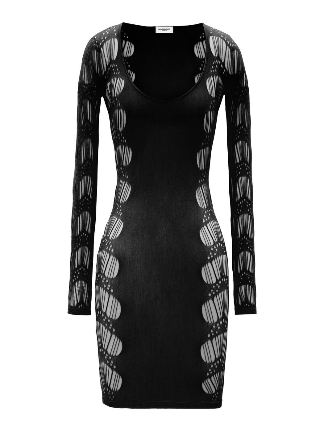 SAINT LAURENT PARIS イヴ サンローラン ドレス レディース 秋冬2024 800673Y37UH_1000 【関税・送料無料】【ラッピング無料】 iaのサムネイル