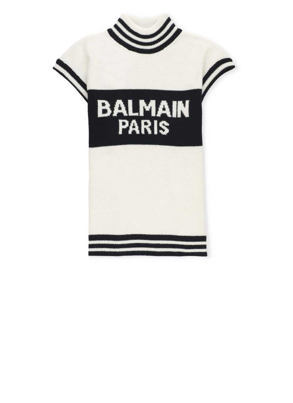 BALMAIN バルマン ブラック Bianco e Nero トップス ガールズ 秋冬2024 BV9A51 Z2361 102NE 【関税・送料無料】【ラッピング無料】 iaのサムネイル