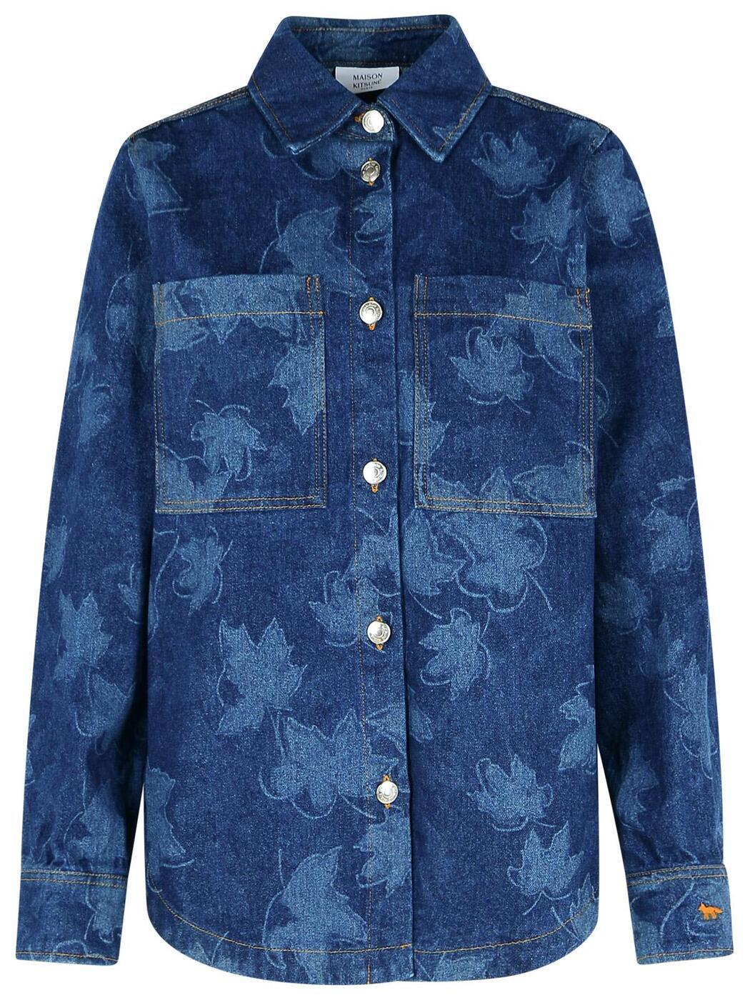 MAISON KITSUNE メゾン キツネ ブルー Blue Tシャツ レディース 秋冬2024 NW00403WW50230039 【関税・送料無料】【ラッピング無料】 iaのサムネイル