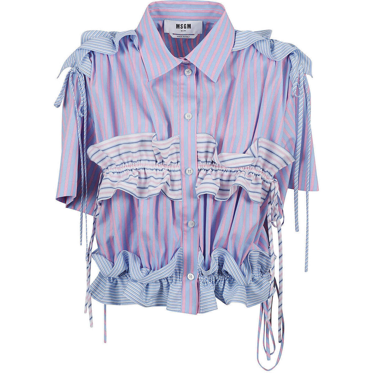 MSGM エムエスジーエム Sky シャツ レディース 春夏2023 3441MDE03Y 237111-SKY 84 【関税・送料無料】【ラッピング無料】 iaのサムネイル