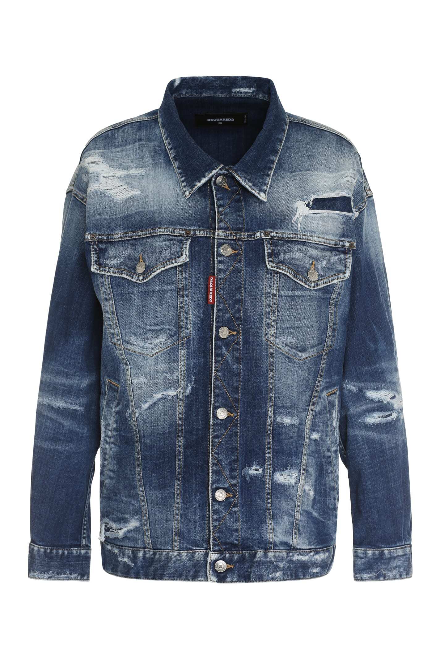 DSQUARED2 ディースクエアード ブルー Denim ジャケット レディース 春夏2023 S75AM0953S30342_470 【関税・送料無料】【ラッピング無料】 ia