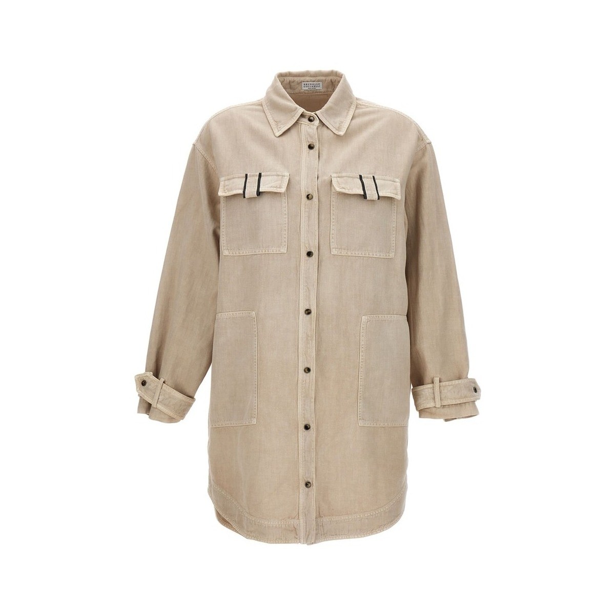 【土日限定クーポン配布中！】 BRUNELLO CUCINELLI ブルネロクチネリ ベージュ Beige シャツ レディース 春夏2023 ML996NG716C8710 【関税・送料無料】【ラッピング無料】 ia