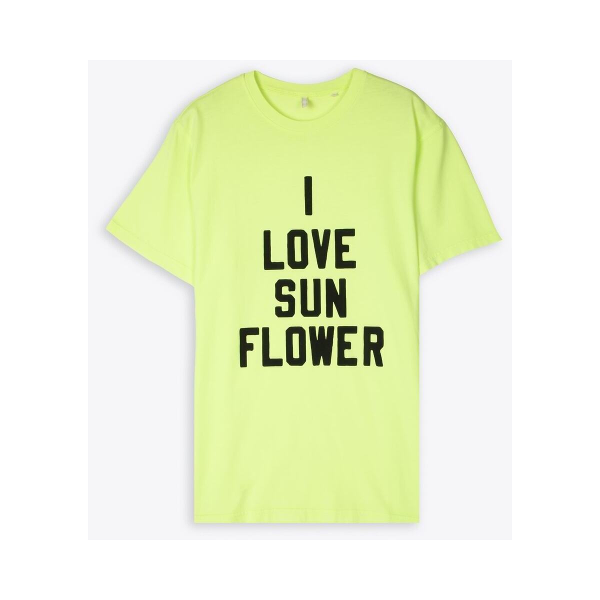 SUNFLOWER Tt[ TVc Y t2023 2025SPORTLOVETEE FLUO YELLOW y֐ŁEzybsOz ia