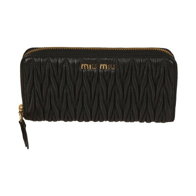 MIU MIU ミュウ ミュウ Black 財布 レディース 秋冬2021 5ML506 N88 F0002 【関税・送料無料】【ラッピング無料】 ia