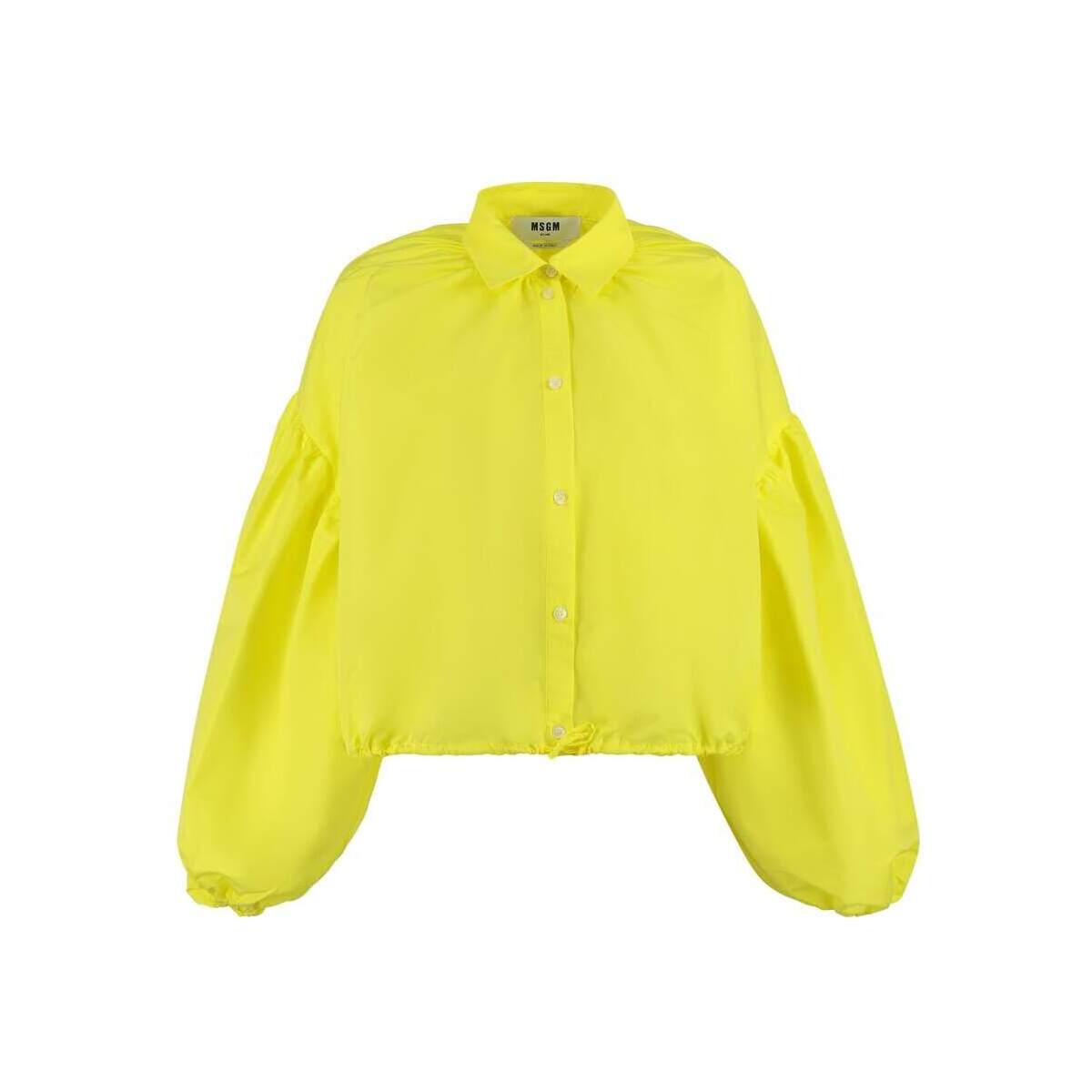 MSGM エムエスジーエム YELLOW シャツ レディース 春夏2023 3441MDE14 237109YELLOW 07 【関税・送料無料】【ラッピング無料】 iaのサムネイル