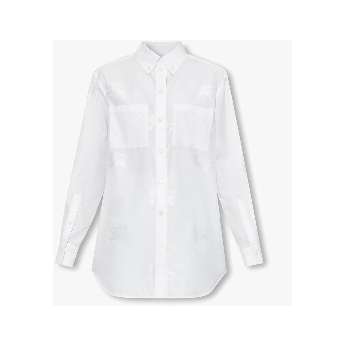 BURBERRY バーバリー ホワイト WHITE Tシャツ レディース 春夏2023 8067848 IVANNAA7242 【関税・送料無料】【ラッピング無料】 ia