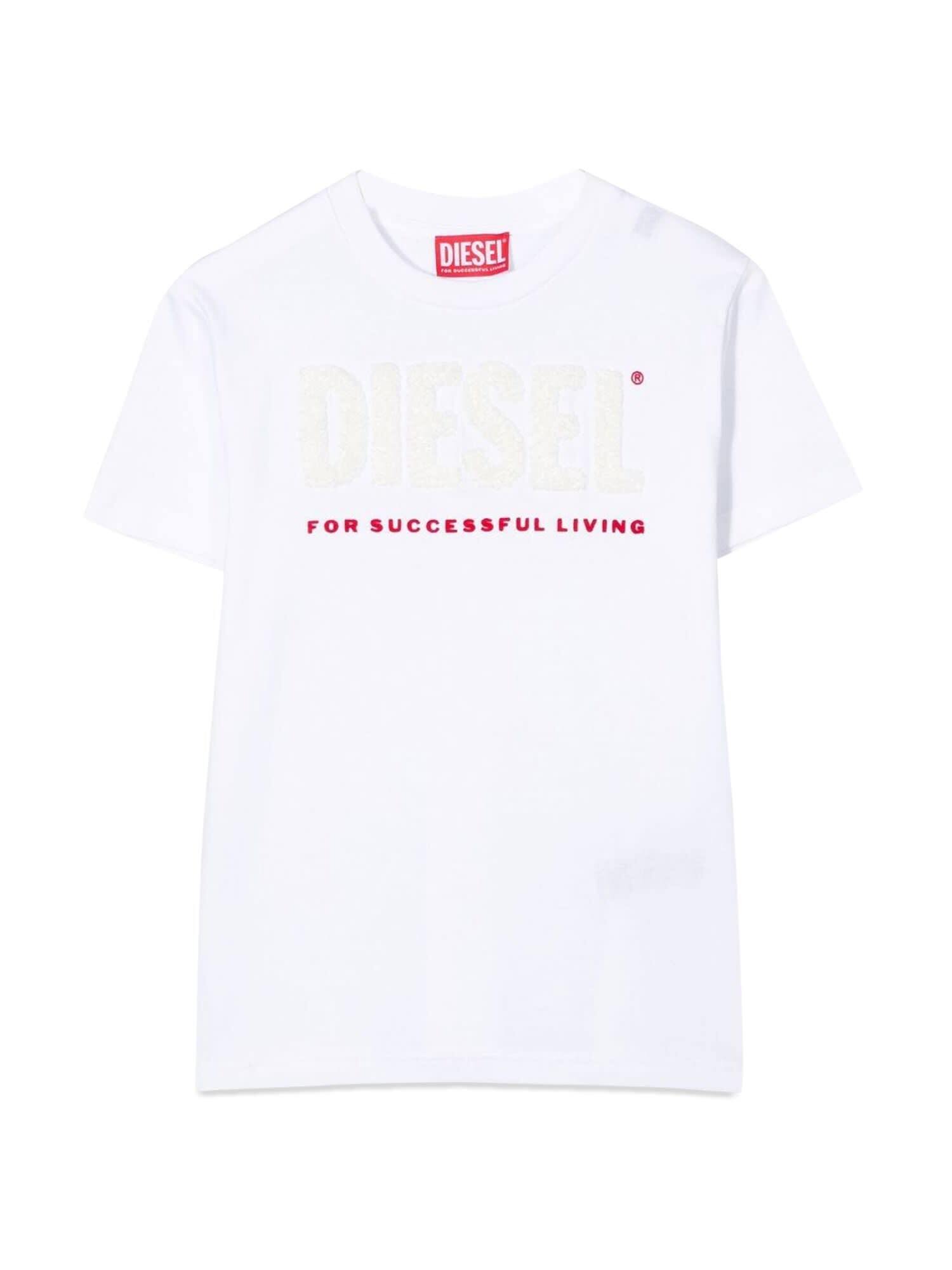 DIESEL ディーゼル ホワイト BIANCO トップス ボーイズ 秋冬2022 J00949K_00YI9K100 【関税・送料無料】【ラッピング無料】 ia