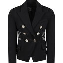 BALMAIN バルマン ブラック Black ジャケット ガールズ 春夏2023 BS2A14 J0035 930 【関税・送料無料】【ラッピング無料】 ia