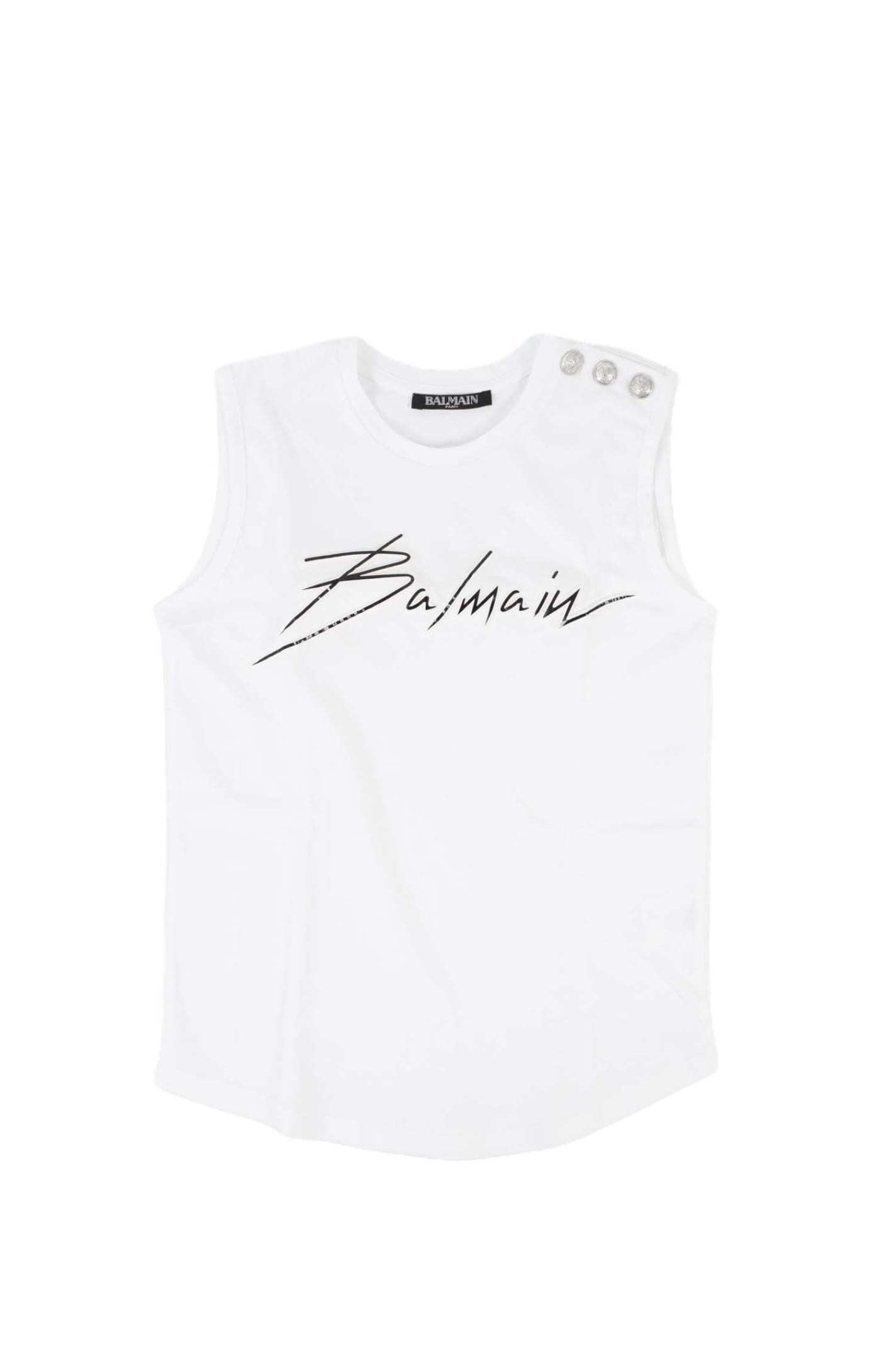 BALMAIN Хޥ ۥ磻 White ȥåץ 륺 ղ2023 6K8662KX120 100NE ڴǡ̵ۡڥåԥ̵ ia