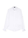 BALMAIN バルマン ホワイト Bianco シャツ ガールズ 春夏2023 BS5A60B0061 100 【関税・送料無料】【ラッピング無料】 ia