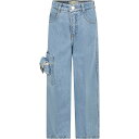 FENDI FENDI ブルー Denim パンツ ガールズ 秋冬2023 JFF310 AOB9 F0EX7 【関税・送料無料】【ラッピング無料】 ia