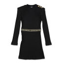 BALMAIN バルマン ブラック Nero ドレス ガールズ 秋冬2023 BT1C00J0302 【関税・送料無料】【ラッピング無料】 ia