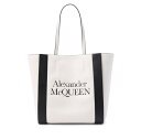 【15,000円以上1,000円OFF!!】 ALEXANDER MCQUEEN アレキサンダー マックイーン ホワイト White トートバッグ レディース 春夏2022 630..