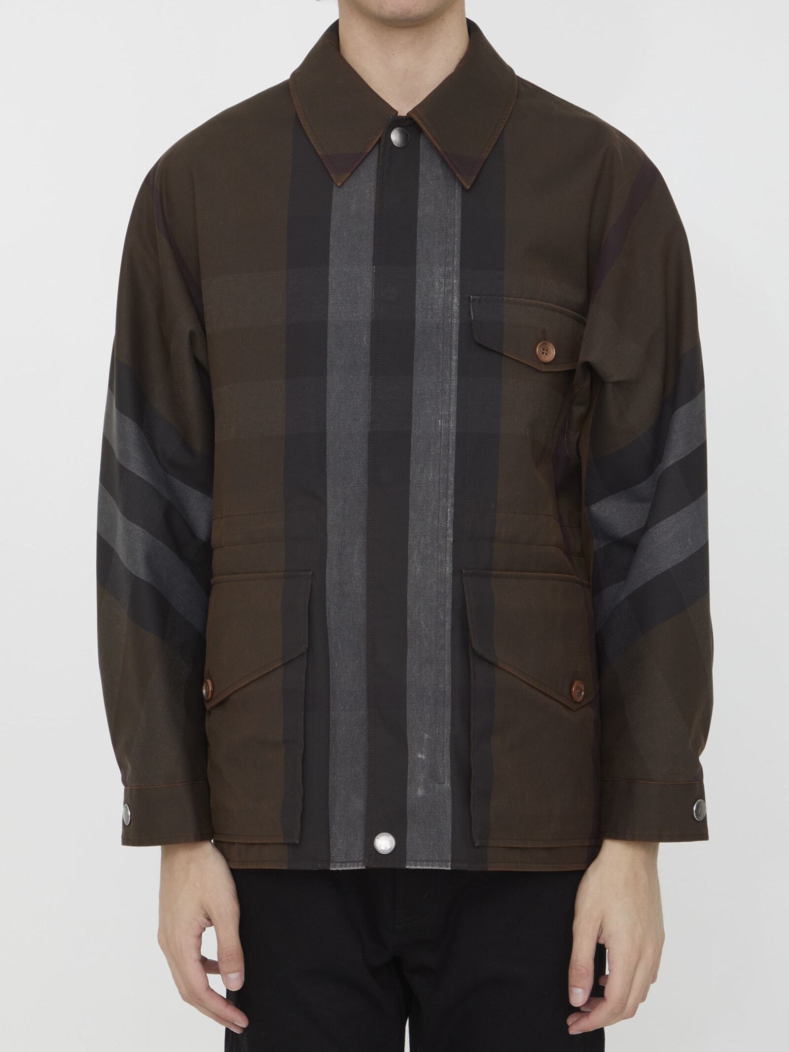 BURBERRY バーバリー ブラウン BROWN ジャケット メンズ 春夏2023 8070015A9011 【関税・送料無料】【ラッピング無料】 iaのサムネイル