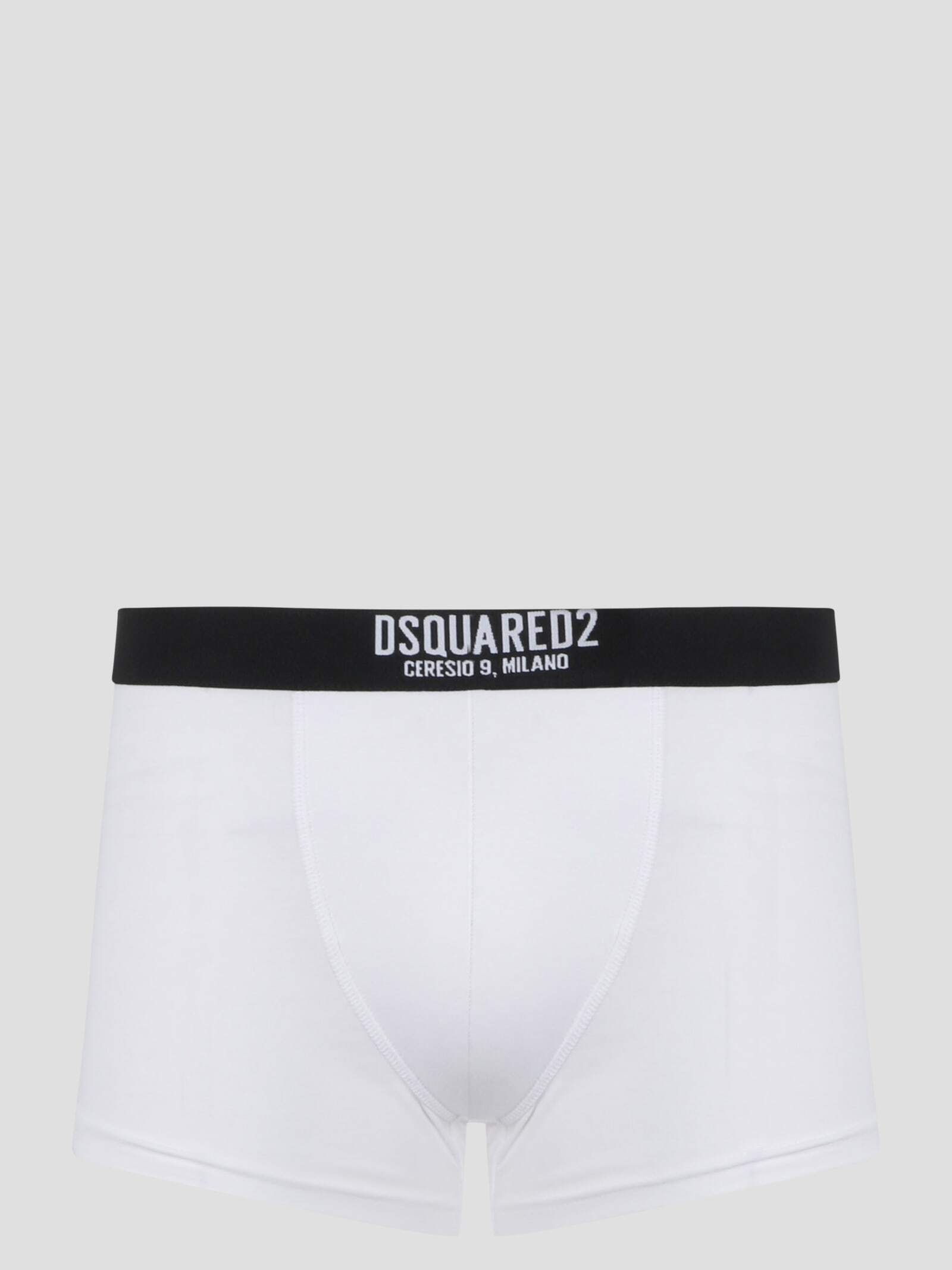 DSQUARED2 ディースクエアード ホワイト White アンダーウェア メンズ 秋冬2023 D9LC64010 ISA01 100 【関税・送料無料】【ラッピング無料】 ia