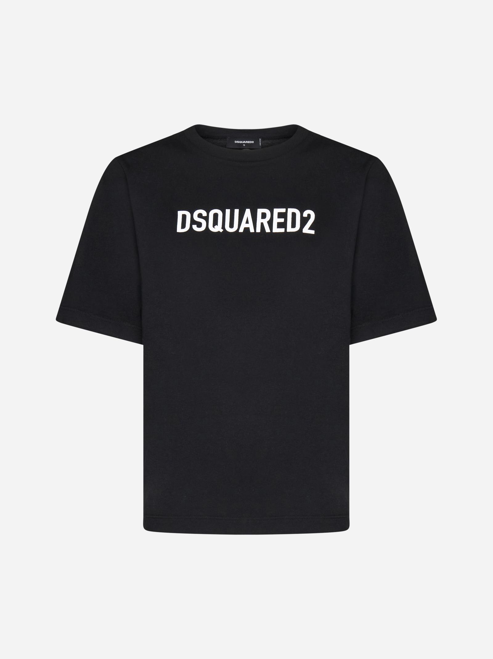 DSQUARED2 ディースクエアード ブラック BLACK Tシャツ レディース 秋冬2023 S24321 S75GD0283 900 【関税・送料無料】【ラッピング無料】 ia