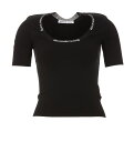 ALEXANDER WANG アレキサンダーワン ブラック Nero Tシャツ レディース 春夏2023 4KC4211057 001 【関税・送料無料】【ラッピング無料】 ia