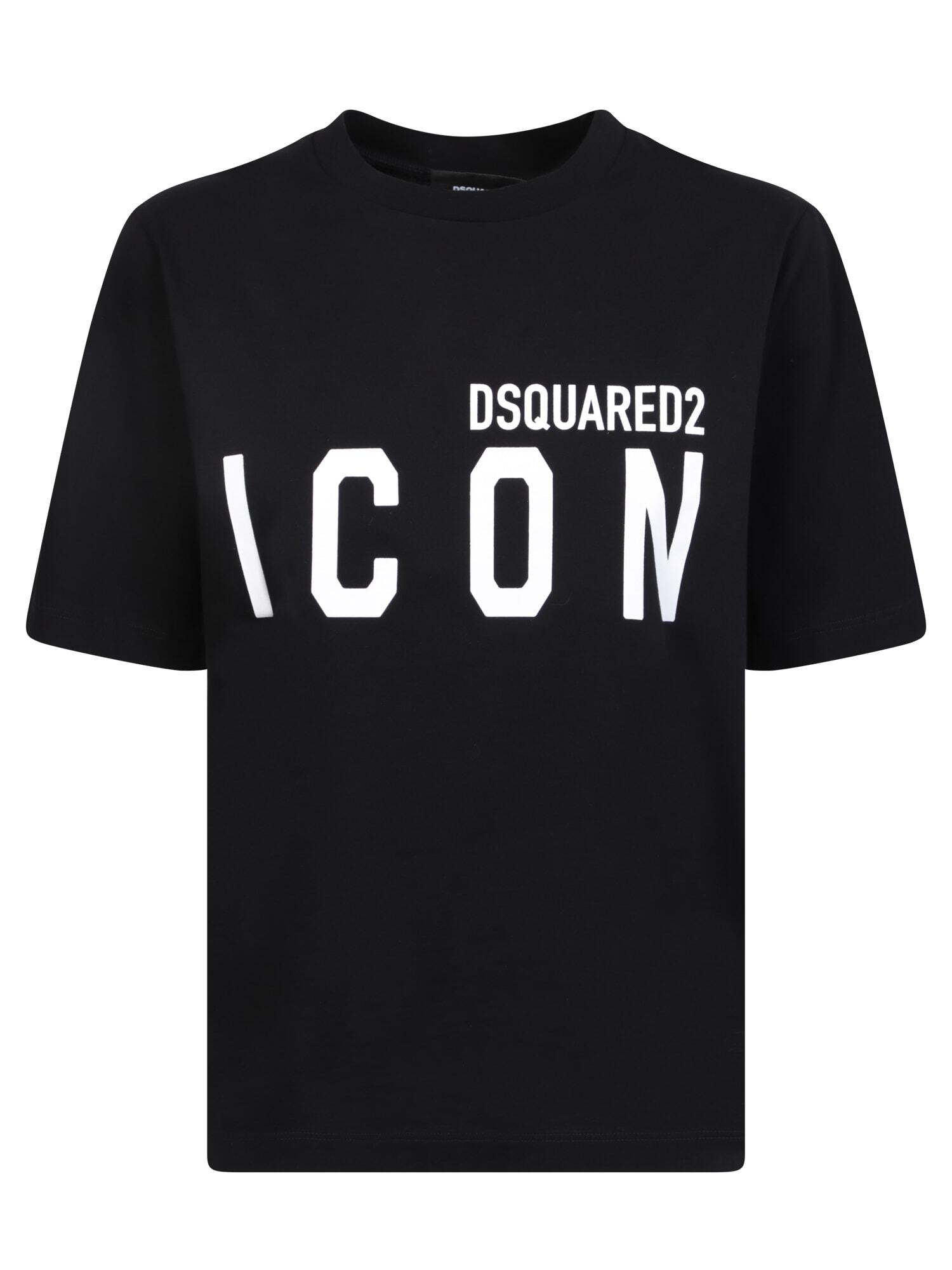 DSQUARED2 ディースクエアード ブラック Black Tシャツ レディース 秋冬2023 S80GC0056 S23009 980 【関税・送料無料】【ラッピング無料】 ia