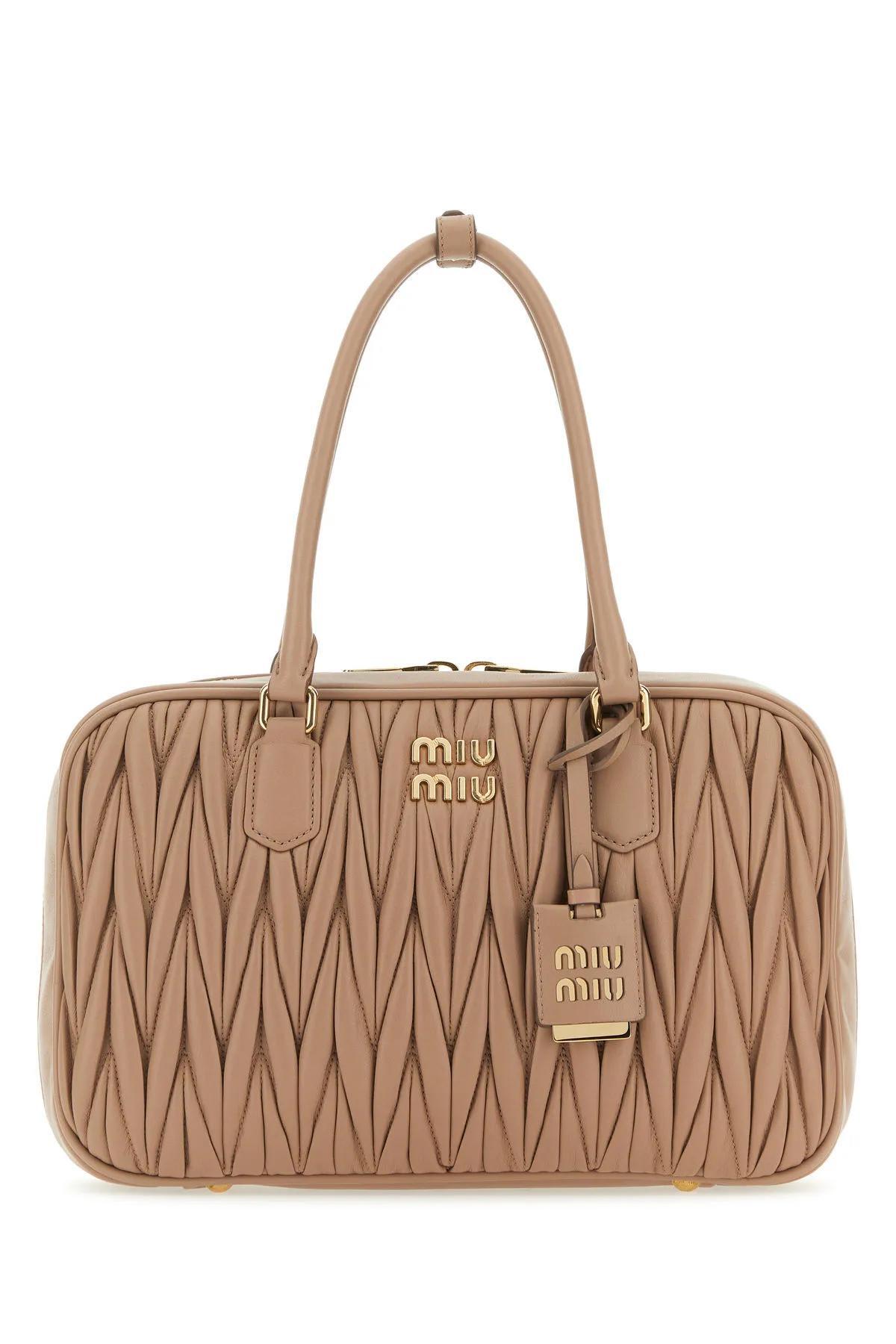 MIU MIU ミュウ ミュウ MARRONE CHIARO トートバッグ レディース 春夏2023 5BB133VYOON88F0770 【関税・送料無料】【ラッピング無料】 iaのサムネイル