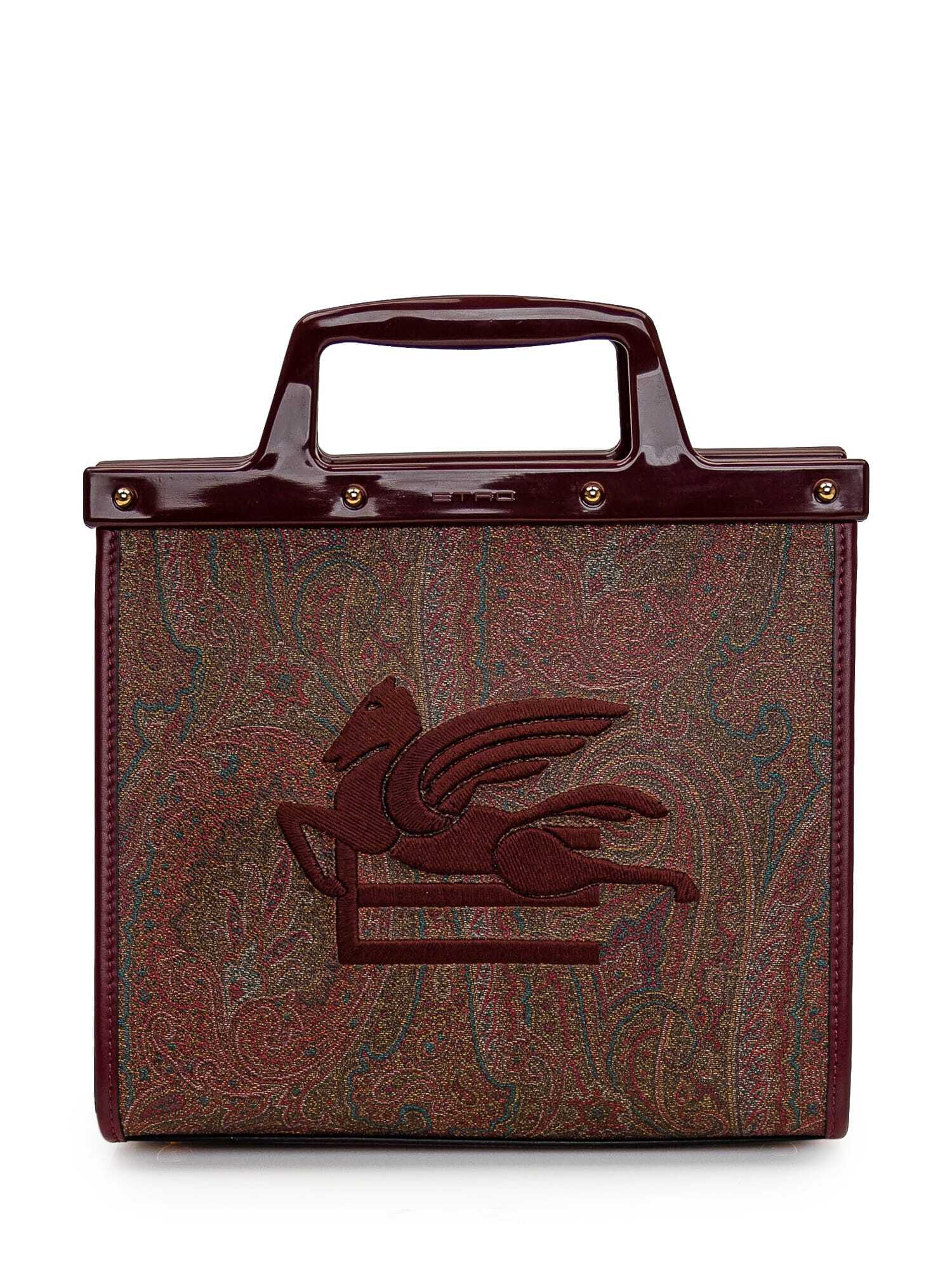 ETRO エトロ レッド BORDEAUX トートバッグ レディース 秋冬2023 1P0237567 0600 【関税・送料無料】【ラッピング無料】 ia