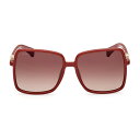 【15,000円以上1,000円OFF!!】 MAX MARA マックス マーラ レッド Rosso サングラス・メガネ レディース 春夏2023 MaxMara MM0064 66F 【関税・送料無料】【ラッピング無料】 ia