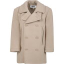 MM6 MAISON MARGIELA エムエムシックス メゾン マルジェラ ベージュ Beige ジャケット ボーイズ 秋冬2023 M60394 MM00W MM6J55U M6704 【関税・送料無料】【ラッピング無料】 ia