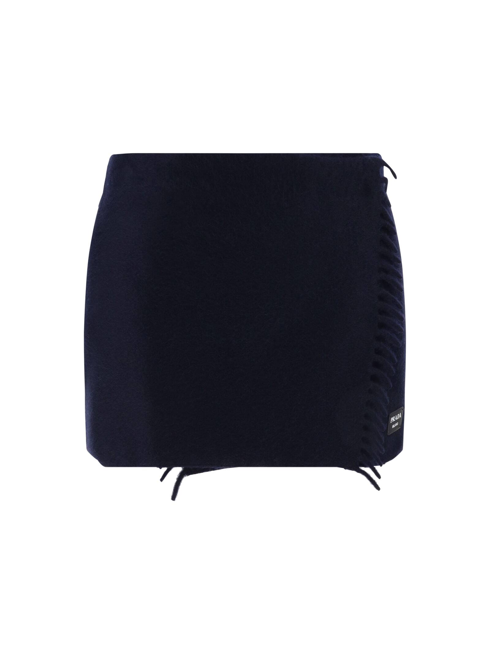 PRADA プラダ Bleu スカート レディース 秋冬2023 P112XES23213LP_F0008 【関税・送料無料】【ラッピング無料】 iaのサムネイル