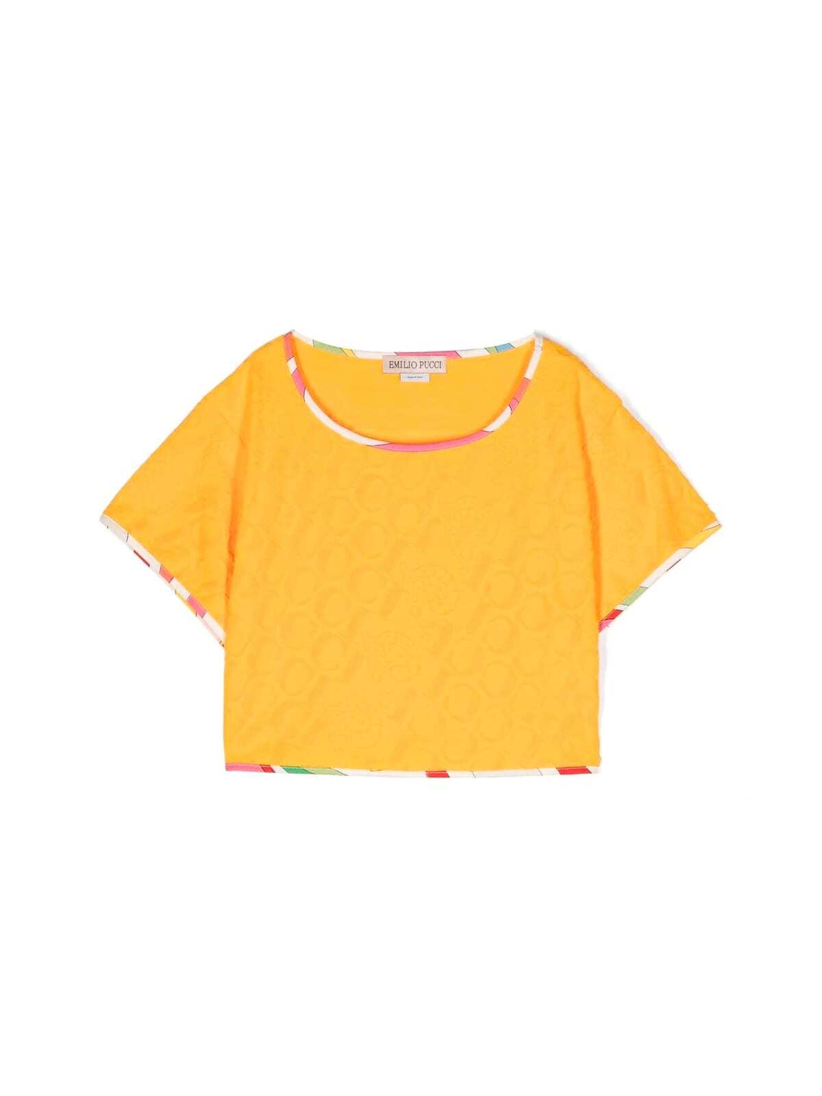 EMILIO PUCCI エミリオ・プッチ トップス ボーイズ 春夏2023 PS8C01.U0082 210 MUSTARD 【関税・送料無料】【ラッピング無料】 ia