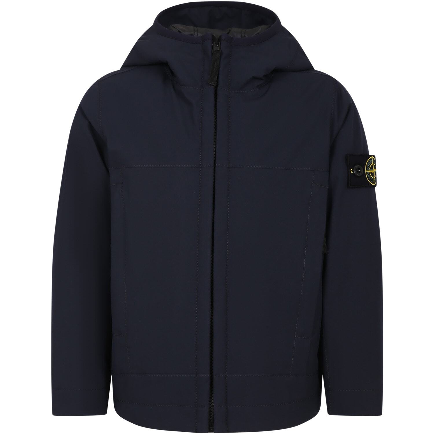 STONE ISLAND JUNIOR ストーン アイランド ブルー Blue ジャケット ボーイズ 秋冬2023 791640527 V0020 【関税・送料無料】【ラッピング無料】 ia