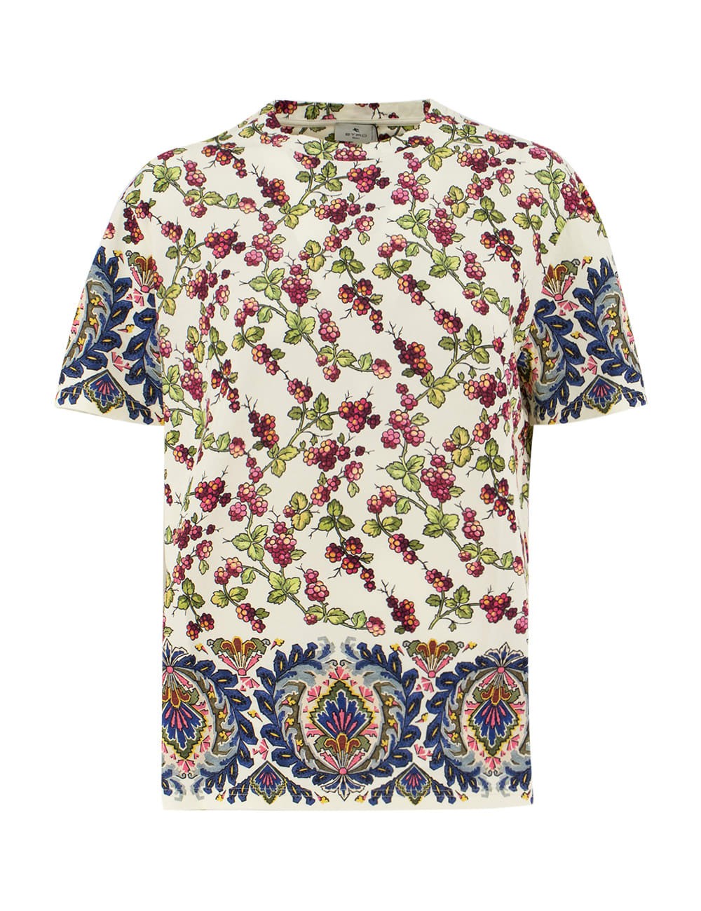 ETRO エトロ ホワイト WHITE Tシャツ レディース 秋冬2023 13536_9637_990 【関税・送料無料】【ラッピング無料】 ia