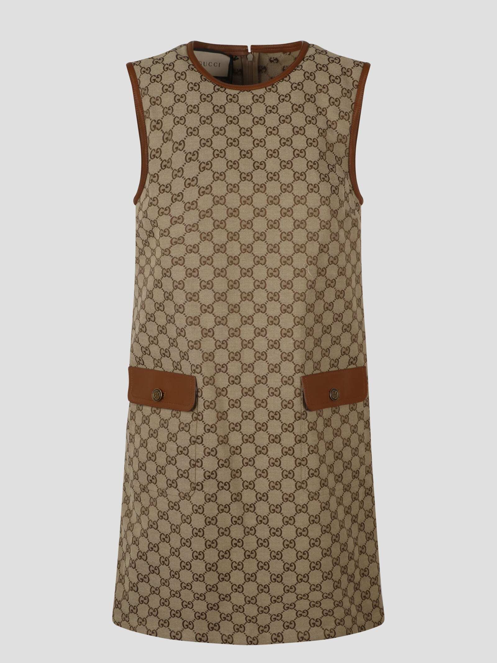 GUCCI グッチ ブラウン Brown ドレス レディース 秋冬2023 744121 Z8BII 2184 【関税・送料無料】【ラッピング無料】 iaのサムネイル