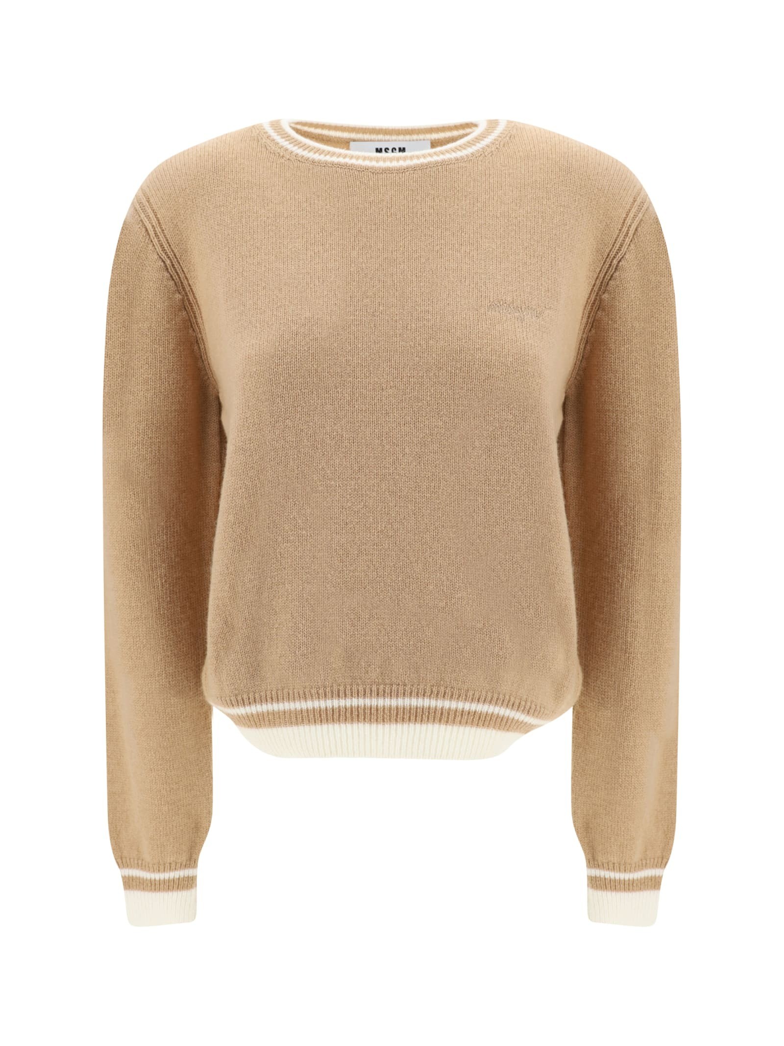MSGM エムエスジーエム ベージュ Beige ニットウェア レディース 秋冬2023 3541MDM273237787 23 BEIGE 【関税・送料無料】【ラッピング無料】 iaのサムネイル