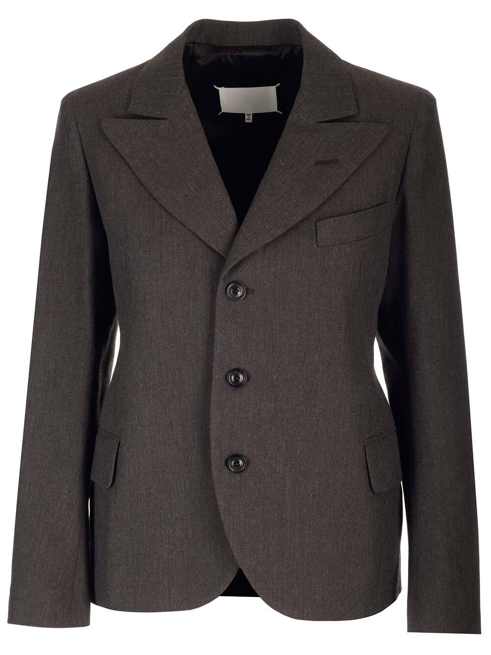 【楽天スーパーSALE!!300000円以上10000円OFFクーポン対象】 MAISON MARGIELA メゾン マルジェラ ブラウン Brown ジャケット レディース 秋冬2023 S67BN0033 S52173143 【関税・送料無料】【ラッピング無料】 iaのサムネイル