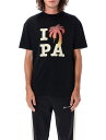 【11/10限定 1,000円オフクーポンあり】 PALM ANGELS パーム エンジェルス ブラック BLACK Tシャツ メンズ 秋冬2023 PMAA001F23JER0011025 【関税・送料無料】【ラッピング無料】 ia