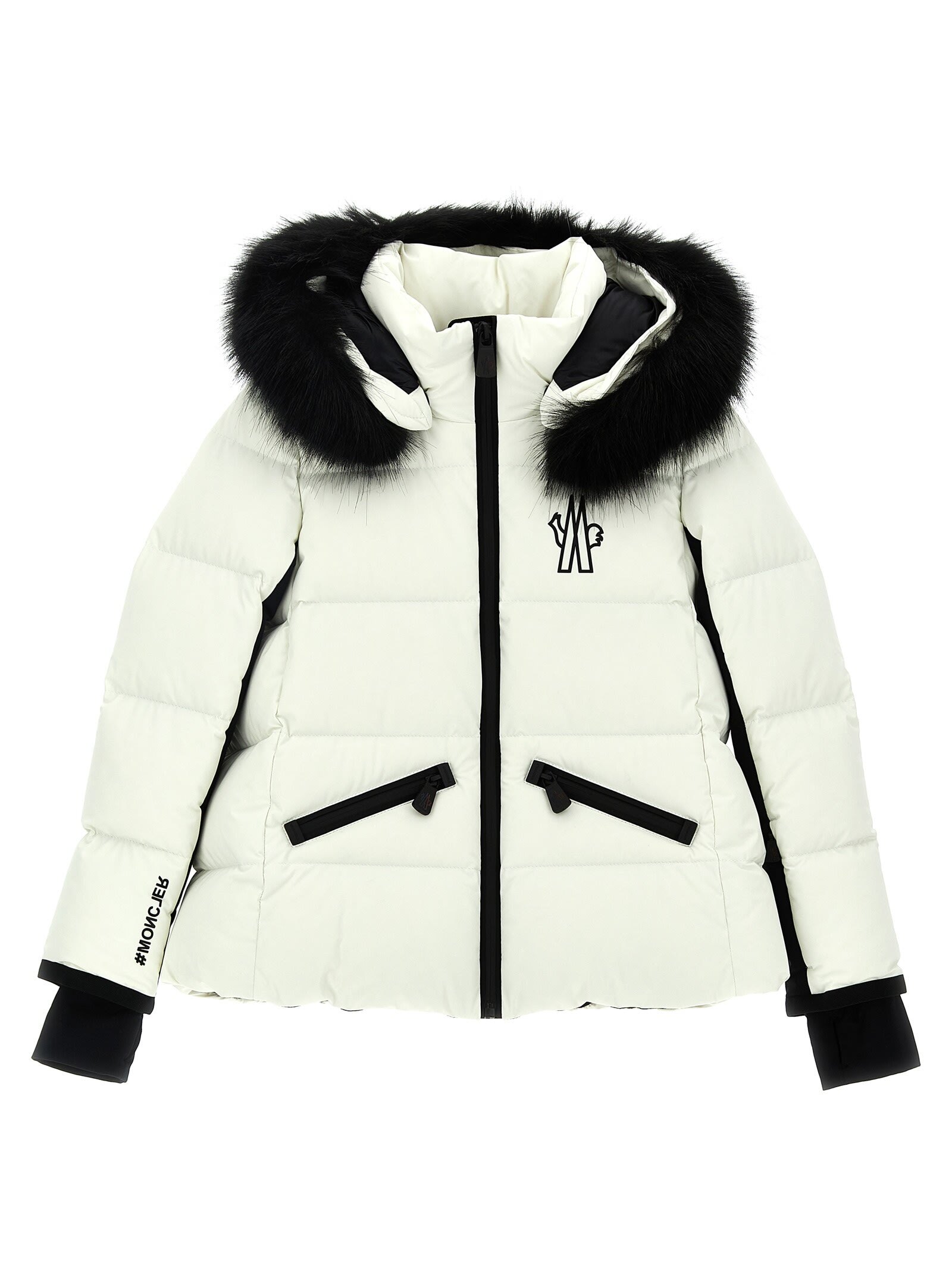 【本日5の付く日ポイント4倍!】 MONCLER モンクレール ホワイト White/Black ジャケット ガールズ 秋冬2023 1A000165399D034 【関税・送料無料】【ラッピング無料】 ia