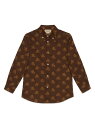 【ブラックフライデー!!全商品最大44.5倍】 GUCCI グッチ ブラウン BROWN シャツ ボーイズ 秋冬2023 747312 XWAYP2229 【関税・送料無料】【ラッピング無料】 ia