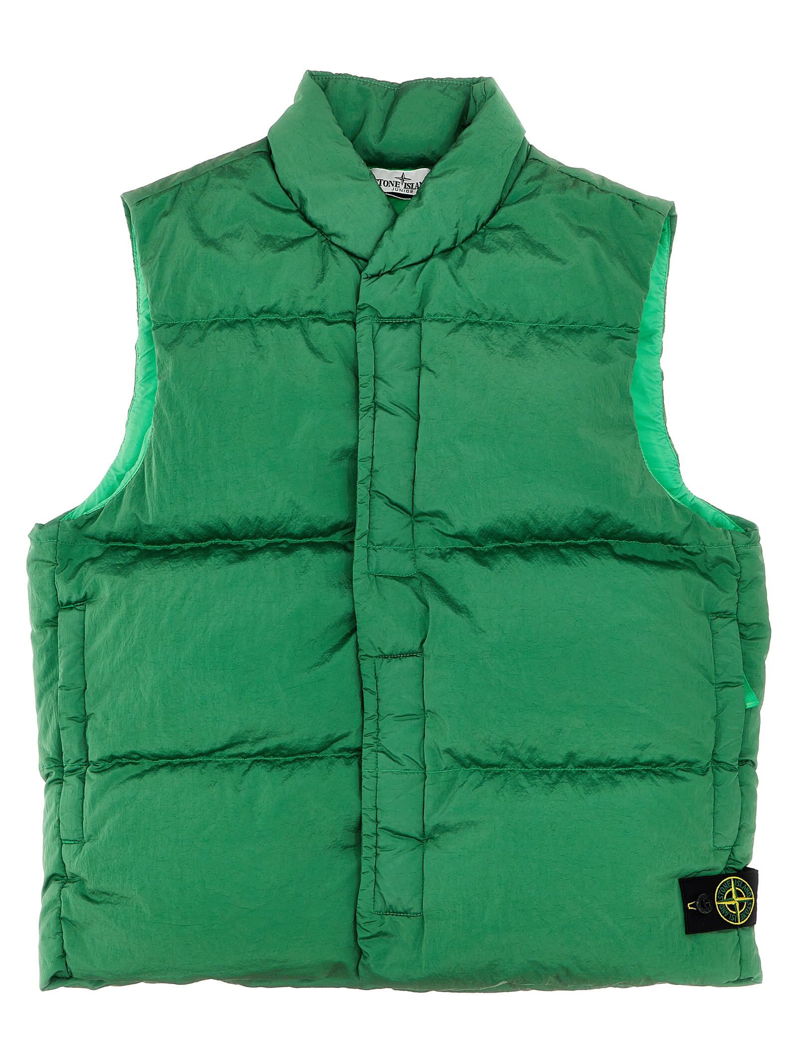 STONE ISLAND JUNIOR ストーン アイランド グリーン Green ジャケット ボーイズ 秋冬2023 7916G0319 V0050 【関税・送料無料】【ラッピング無料】 ia