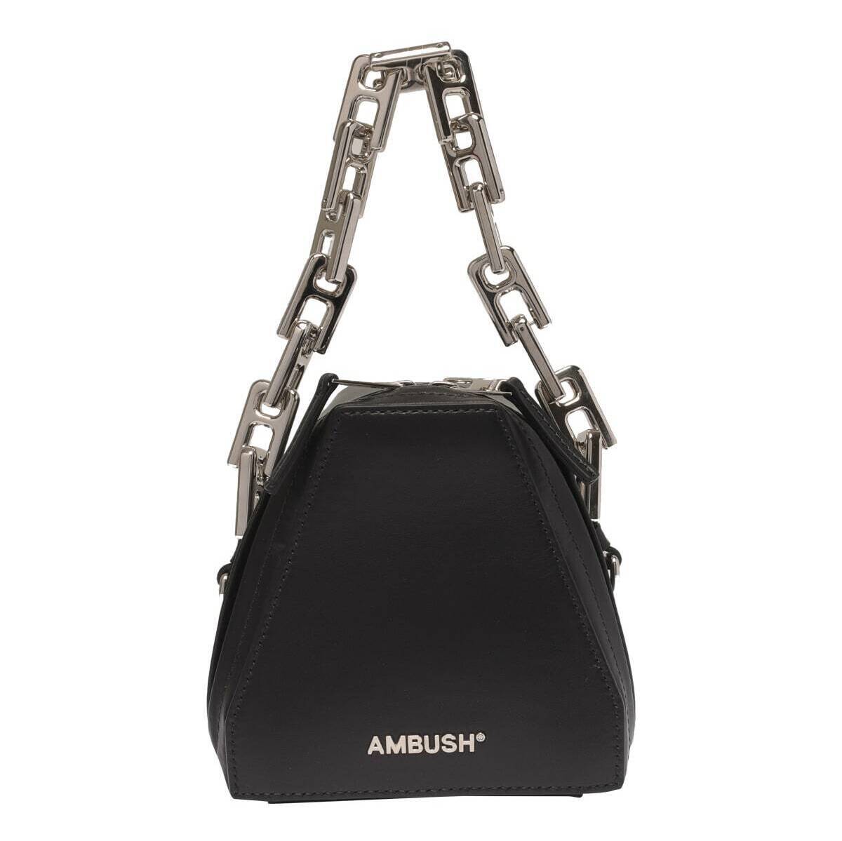 AMBUSH アンブッシュ トートバッグ レディース 春夏2023 BWNP015F22LEA001 1072 BLACK SILVER 【関税・送料無料】【ラッピング無料】 ia