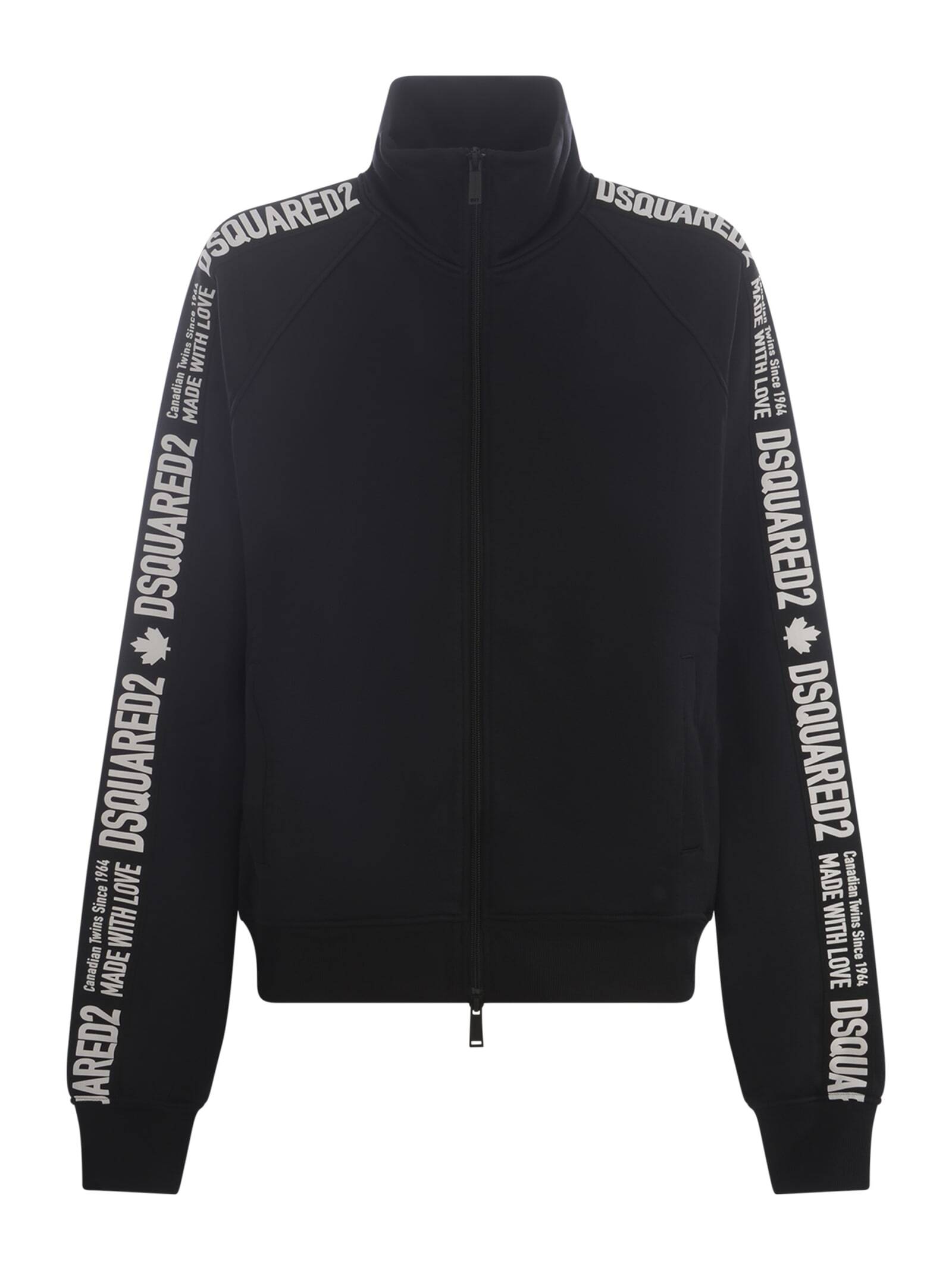 DSQUARED2 ディースクエアード ブラック Nero トレーナー レディース 秋冬2023 S72HG0067 S25497-900 【関税・送料無料】【ラッピング無料】 ia