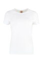 【15,000円以上1,000円OFF 】 HUGO BOSS ヒューゴ ボス ホワイト White Tシャツ レディース 秋冬2023 50503000_100 【関税 送料無料】【ラッピング無料】 ia