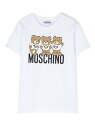 【お買い物マラソン!全商品最大ポイント44.5倍】 MOSCHINO モスキーノ トップス ボーイズ 秋冬2023 HVM03ULAA34 10101 BIANCO OTTICO 【関税・送料無料】【ラッピング無料】 ia