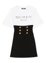 BALMAIN バルマン ホワイト Bianco ドレス ガールズ 秋冬2023 BT1D21J0177 【関税・送料無料】【ラッピング無料】 ia