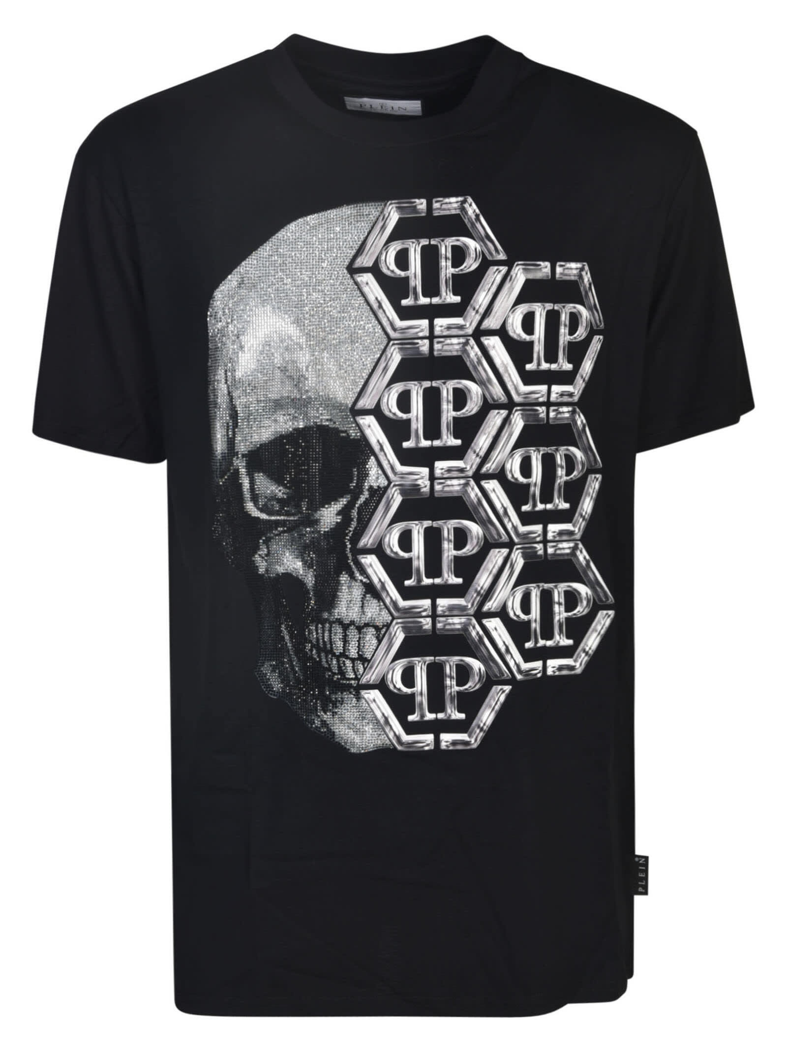 PHILIPP PLEIN フィリップ プレイン ブラック Black Tシャツ メンズ 秋冬2023 FACC MTK6270 PJY002N 02 【関税・送料無料】【ラッピング無料】 ia