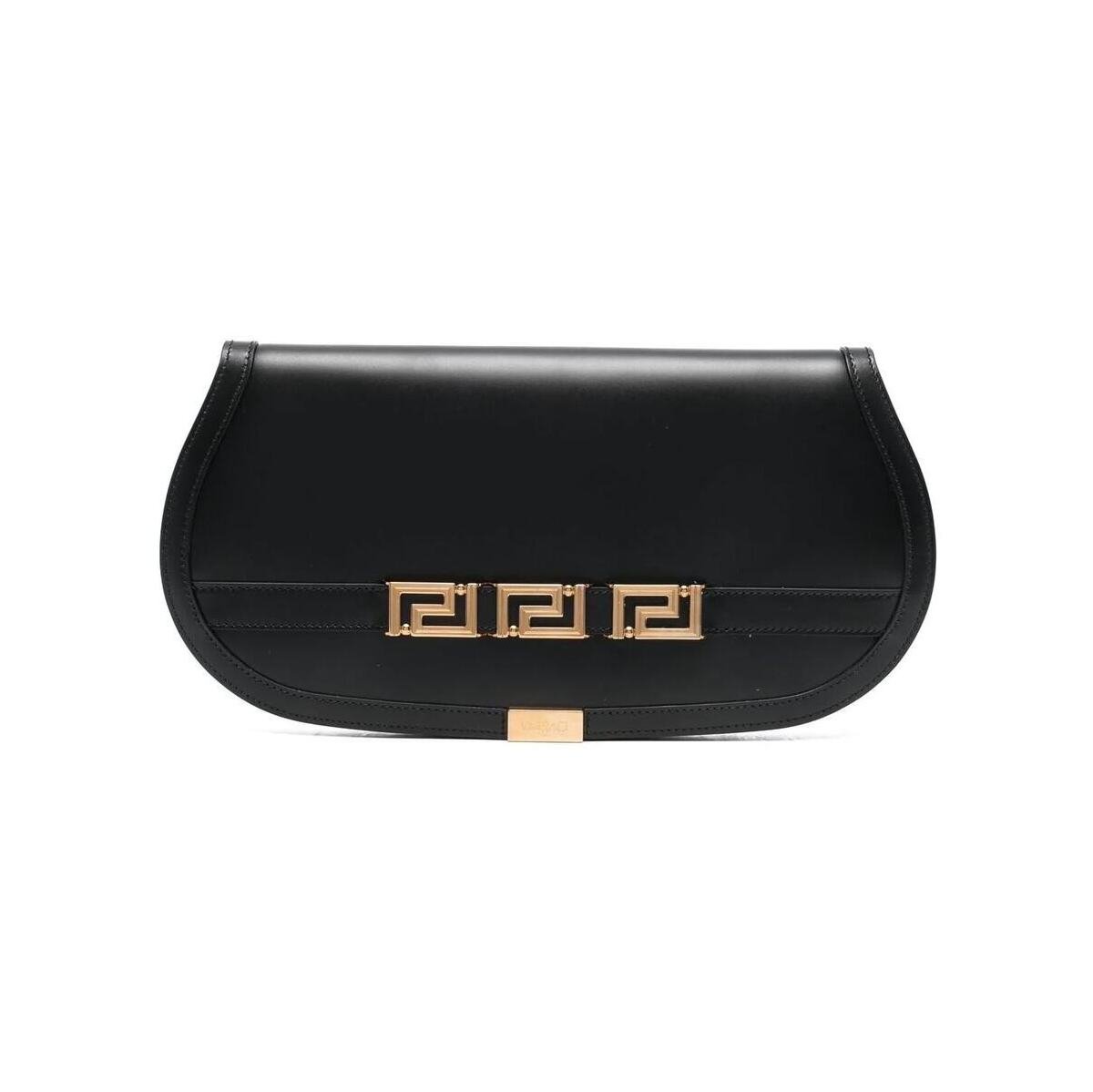 VERSACE ヴェルサーチ クラッチバッグ レディース 春夏2023 1007228.1A05134 1B00V BLACK GOLD 【関税・送料無料】【ラッピング無料】 ia