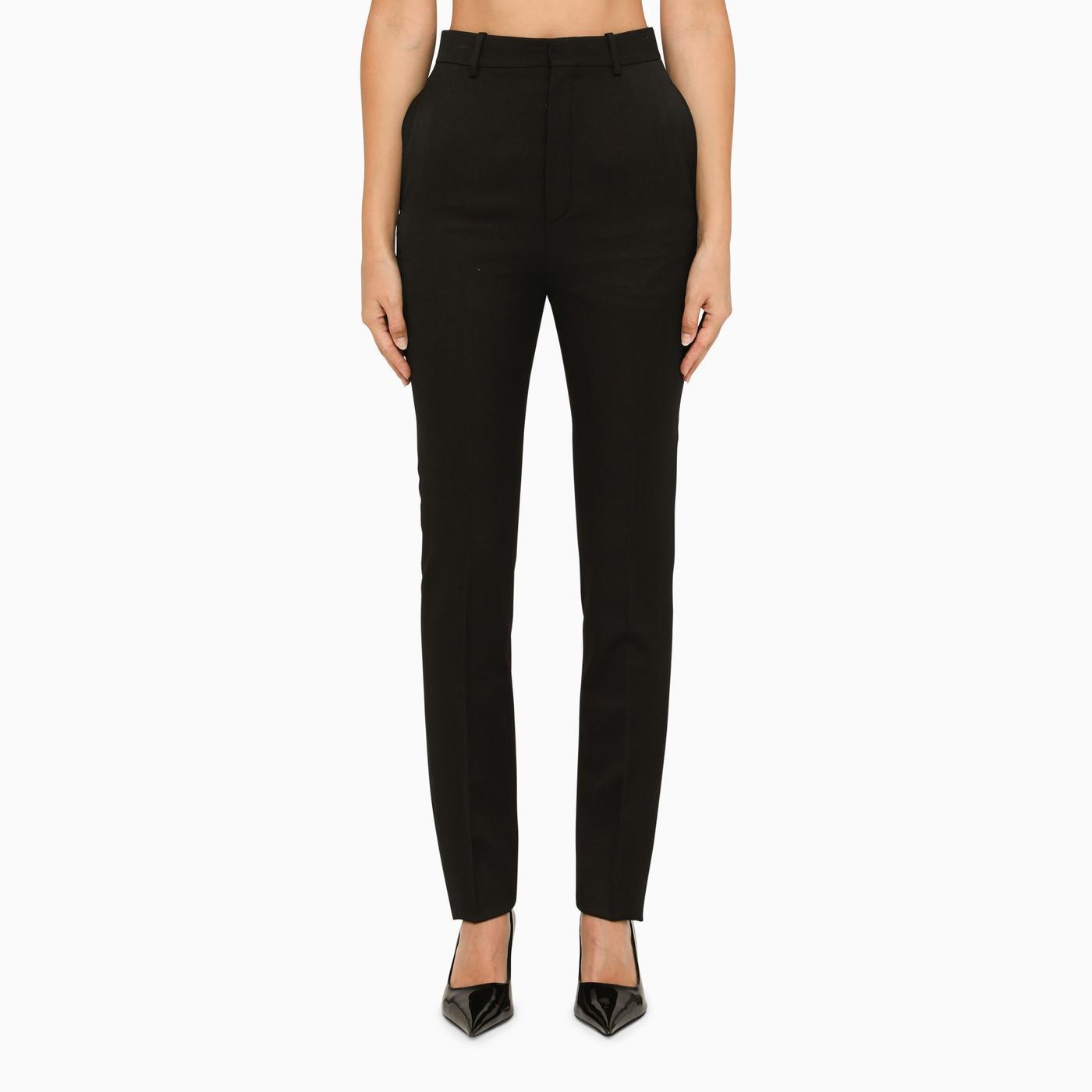 SAINT LAURENT PARIS イヴ サンローラン ブラック Black パンツ レディース 秋冬2023 766158 Y2F35 1000 【関税・送料無料】【ラッピング無料】 iaのサムネイル